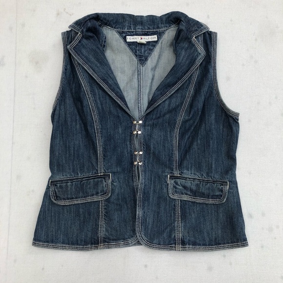Vintage Tommy Hilfiger Denim Vest - Picture 1 of 3
